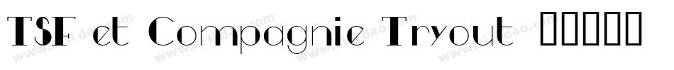 TSF et Compagnie Tryout字体转换